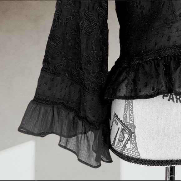 ZARA boho chic blouse SMALL - Picture 8 of 11